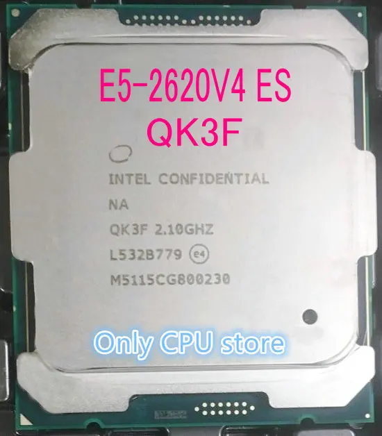 Оригинальный процессор Intel Xeon QK3F ES версии E5 2620V4 V4 2 10 ГГц 8 ядер 20M 2620 85 Вт Бесплатная