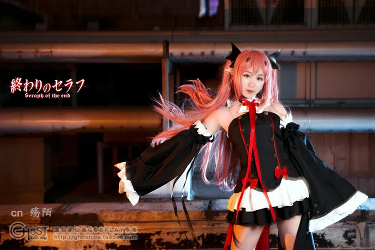 Косплей крал тепес из аниме Owari No Seraph косплей Хэллоуин полный комплект 6 в 1 (платья