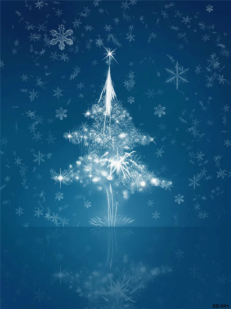 Фотография рождественской елки фон 5X7 фотообои Снежный мир для Семья Рождества