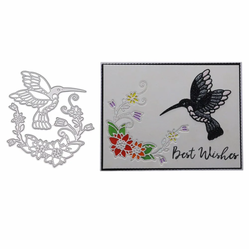 Прекрасная птица металлическая вырубка трафареты для рукоделия Скрапбукинг 2019