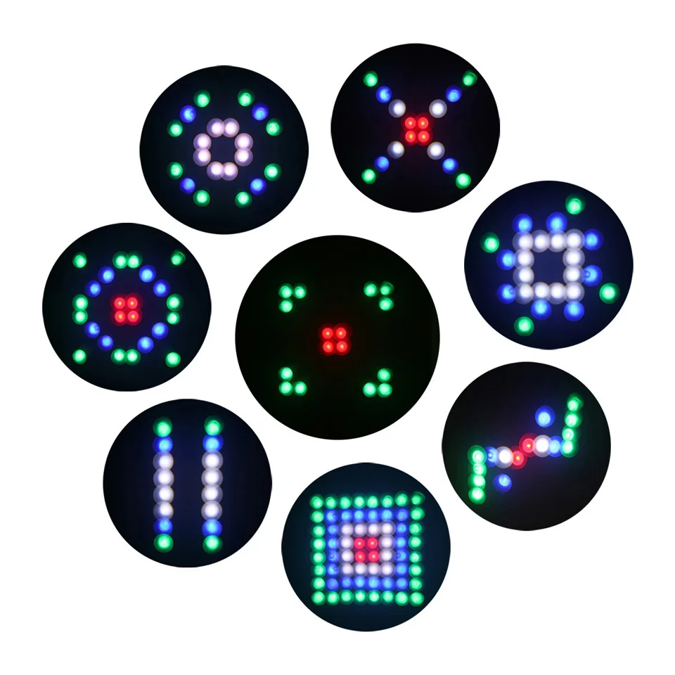 Портативный музыка Авто/звук активных 64leds RGBW огни лазерный сценический эффект