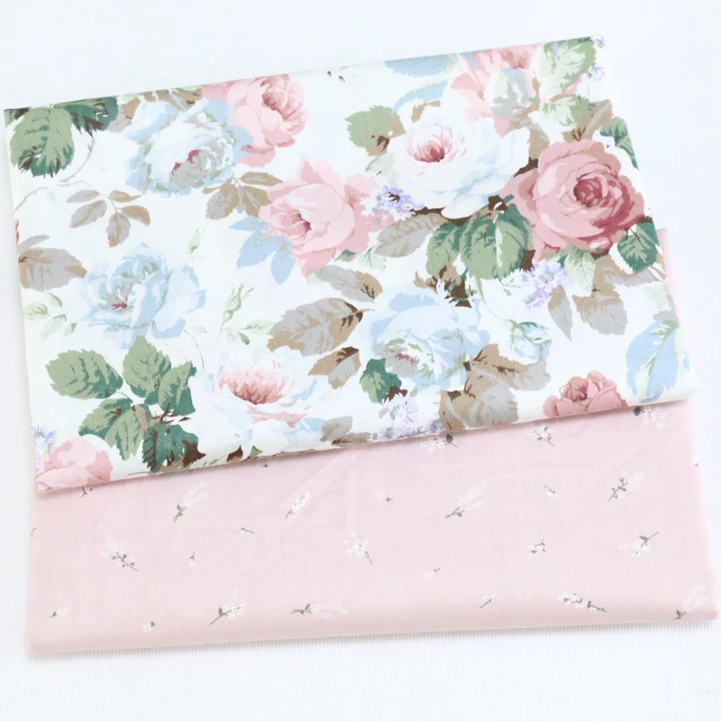 

50cm*160cm Cotton Flower Fabric For Patchwork Quliting Bedding Sheet Cushions Blanket Dresses Sewing Material D30