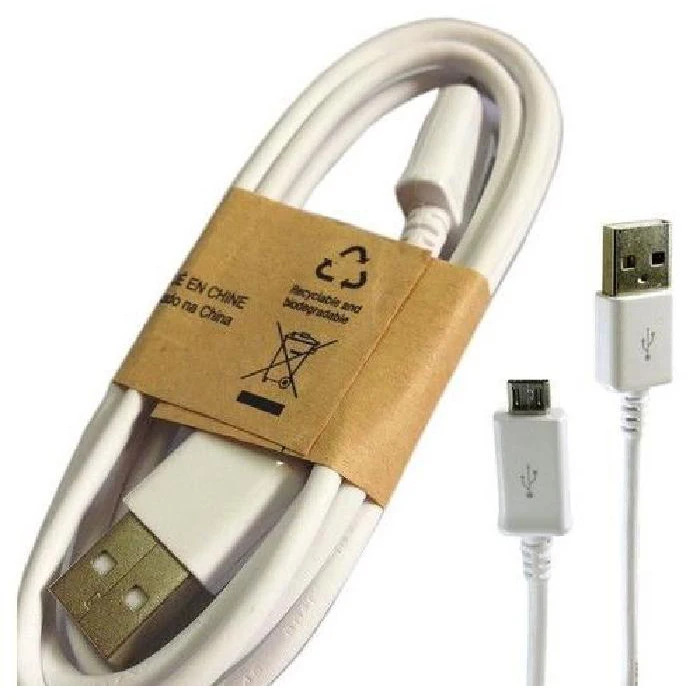 2 шт. x Белый USB Универсальный Android телефонный кабель для зарядки данных мини