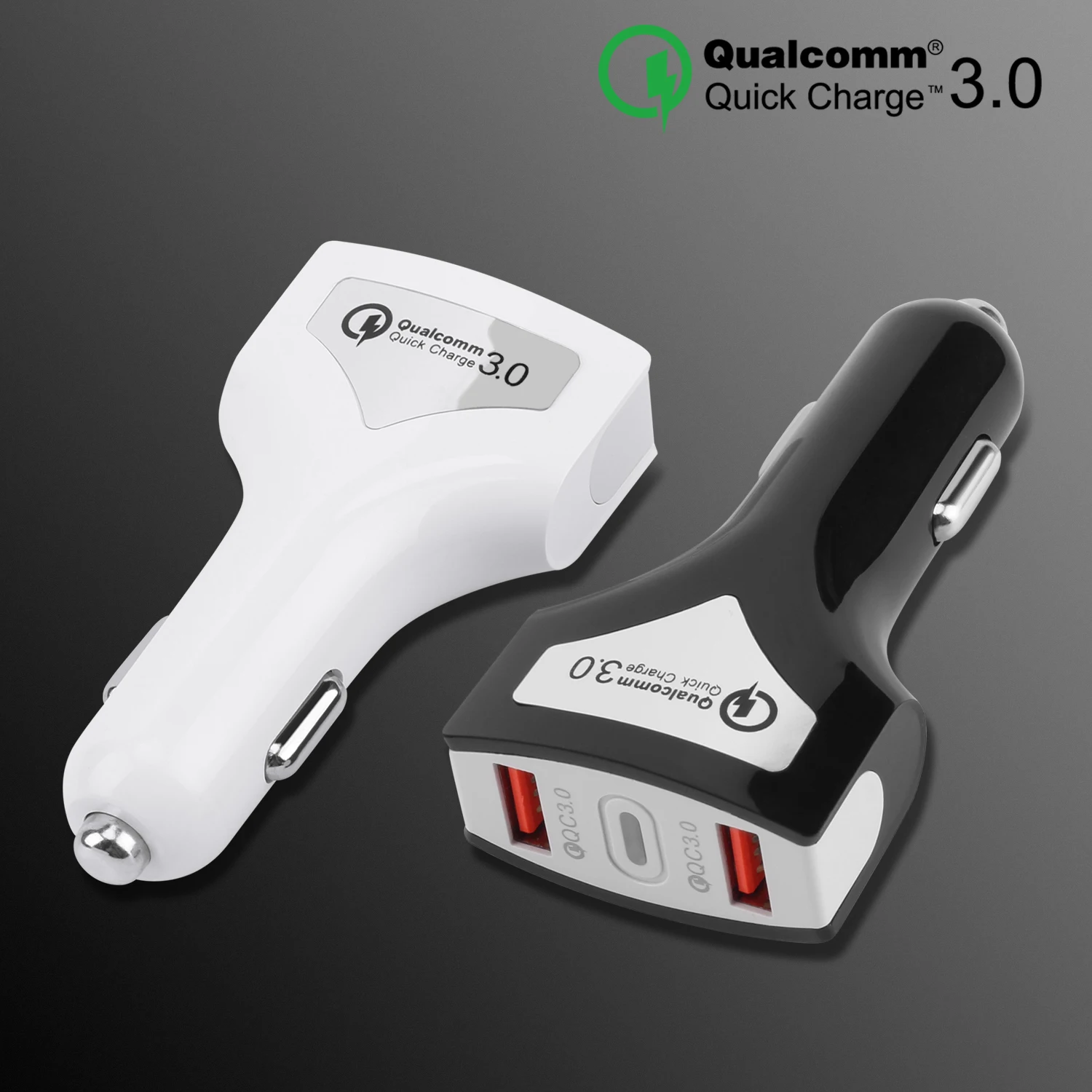 GOOJODOQ QC 3,0 Автомобильное зарядное устройство с двумя портами usb быстрое зарядное устройство 36 Вт автомобильное зарядное устройство для телефона для huawei Xiaomi redmi iPhone samsung