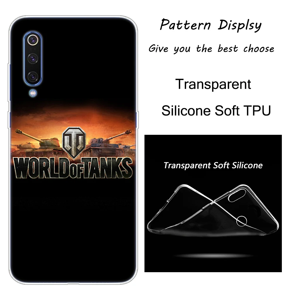 Горячая world of tanks силиконовый чехол для Xiaomi Pocophone F1 9T 9 9SE 8 A2 Lite A1 A2 Mix3 Redmi K20 7A Note 4 4X5 6 7 Pro S2 крышка