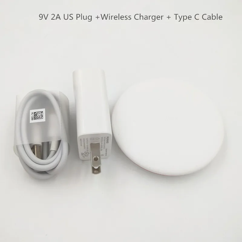one set of US Подлинное Беспроводное зарядное устройство huawei CP60 Qi 15 Вт, максимальная Быстрая зарядка для рабочего стола huawei P30Pro mate 20Pro mate 20RS iPhone X XS XR XSMAX - Тип штекера: one set of US