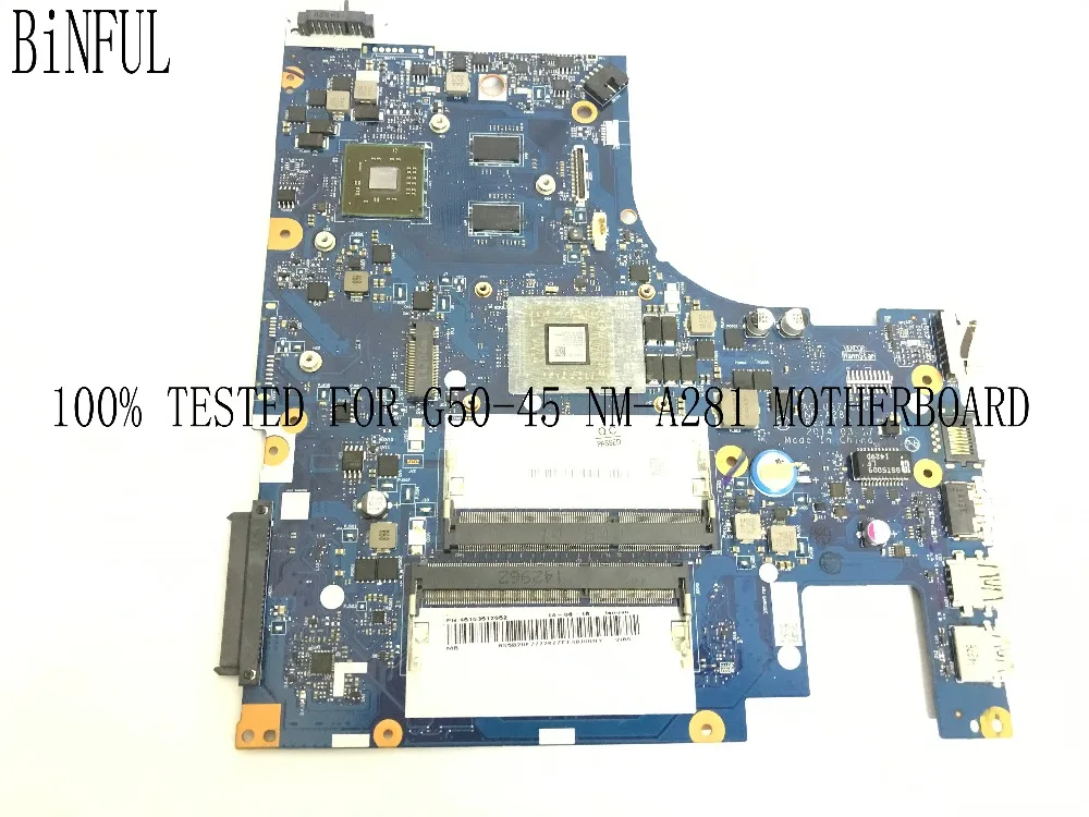Материнская плата BiNFUL NEW 100% протестирована ACLU5/ACLU6 материнская для LENOVO NM A281