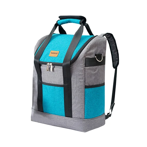 Blue Bag Большая емкость изоляционные Сумки Оксфорд вино Ланч сумка бутылка тепловой рюкзак еда свежесть держать Пикник холодильник посылка вещи - Цвет: Blue Bag