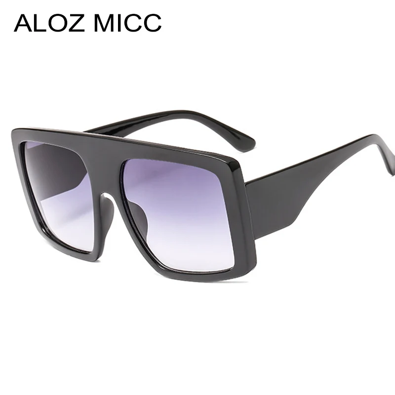 

ALOZ MICC Women Oversized Square Sunglasses Men 2019 New Design Vintage Gradient Sunglasses Women Female Shades Oculos Q618