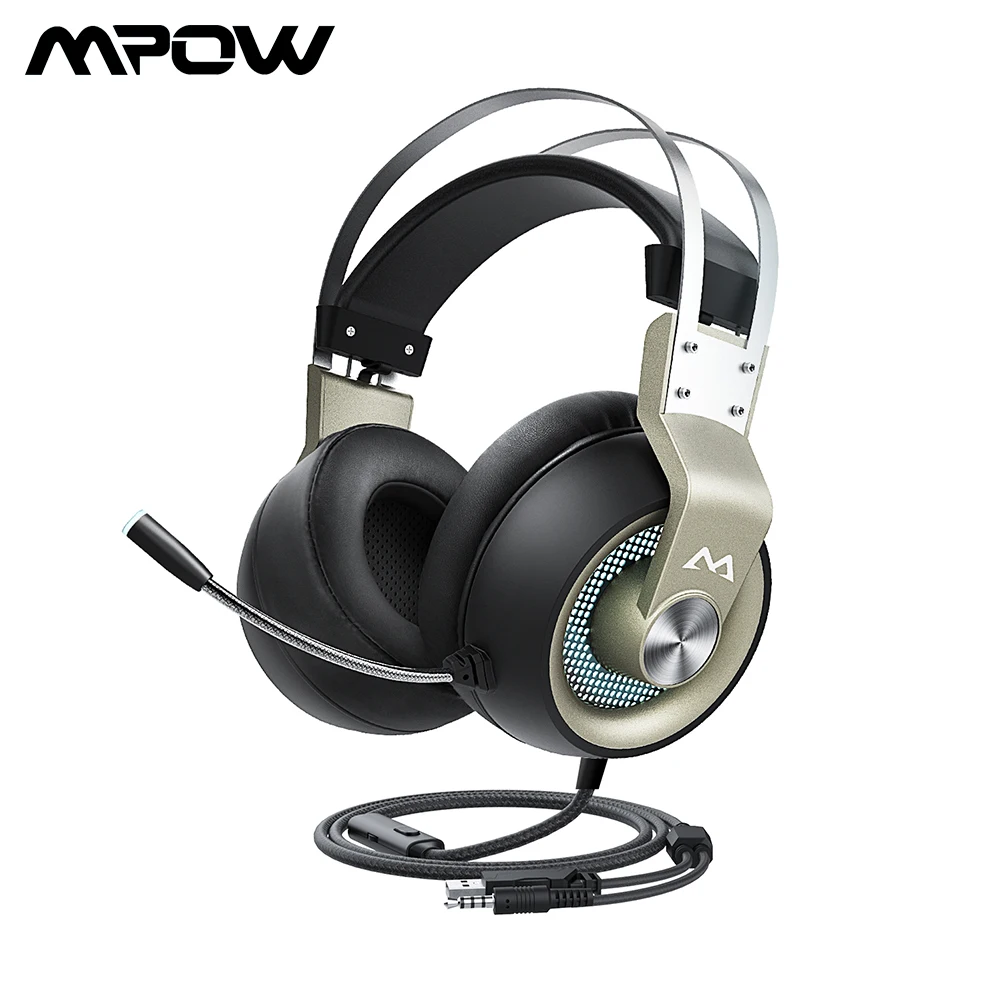 Mpow EG3 Pro игровая гарнитура 50 мм драйвер 3 5 USB проводные наушники с онлайн
