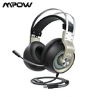 Mpow EG3 Pro игровая гарнитура 50 мм драйвер 3,5 мм USB проводные наушники с онлайн регулятором громкости шумоподавляющий микрофон для ПК Xbox