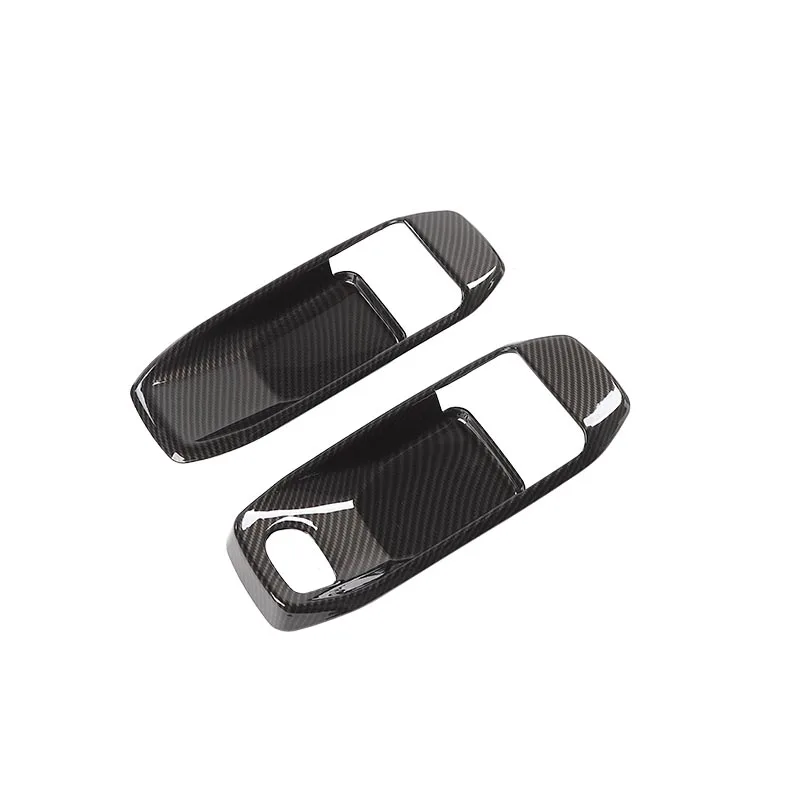 carbon fiber 2 door MOPAI интерьерные молдинги для Jeep Wrangler JL, автомобильные дверные ручки, декоративные крышки, наклейки для Jeep Wrangler, аксессуары - Название цвета: carbon fiber 2 door