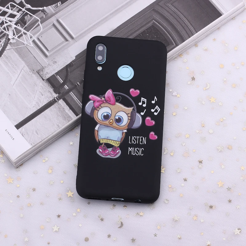 Силиконовый чехол для телефона Huawei Honor Mate 10 20 Nova P20 P30 P40 P Smart Baby с милой совой