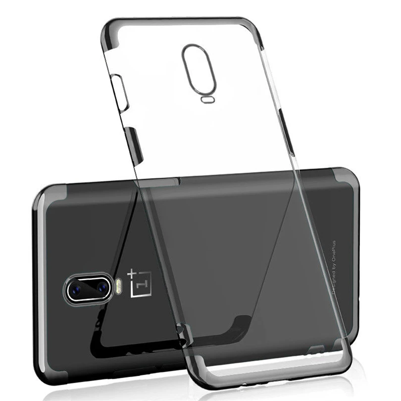 Мягкий ТПУ Прозрачный чехол для телефона OnePlus 6 6T 5 T тонкий гибридный глянцевый