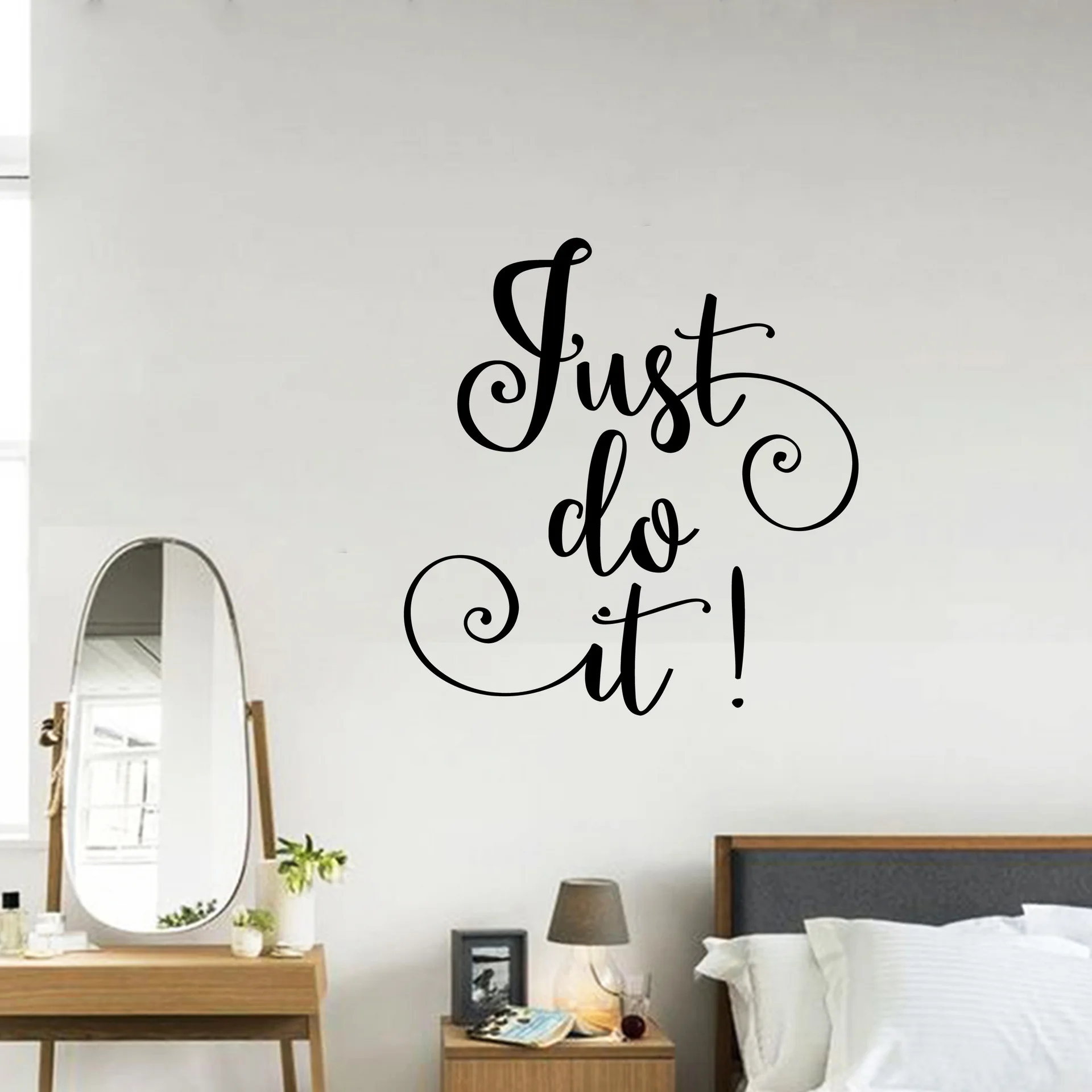DIY виниловая настенная наклейка s &quotJust Do It&quot декоративная на стену Наклейка для