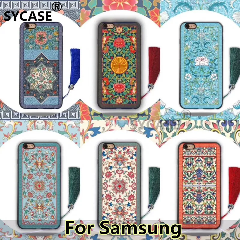 SYCASE Ретро Китай Стиль дворец цветок одежда кисточкой висит украшения для samsung S8 S9