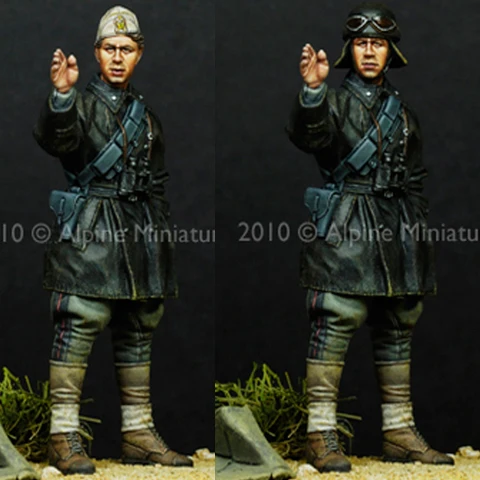 1/35 WW2 итальянская AFV команда с 2 различными головками набор из смолы солдатики GK