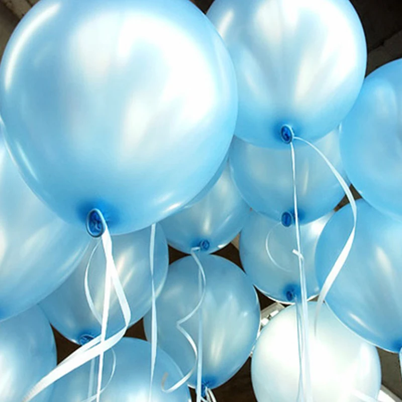 Голубой жемчуг латексные шары Дети гелиевый воздух мяч игрушки с днем рождения