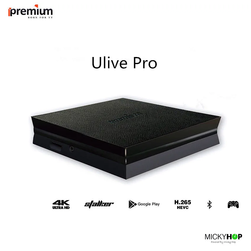 Ipremium Ulive Pro ТВ Box Android 8GB 4K Ультра H.265 приемник с Mickyhop OS Stalker Поддержка 10 Url