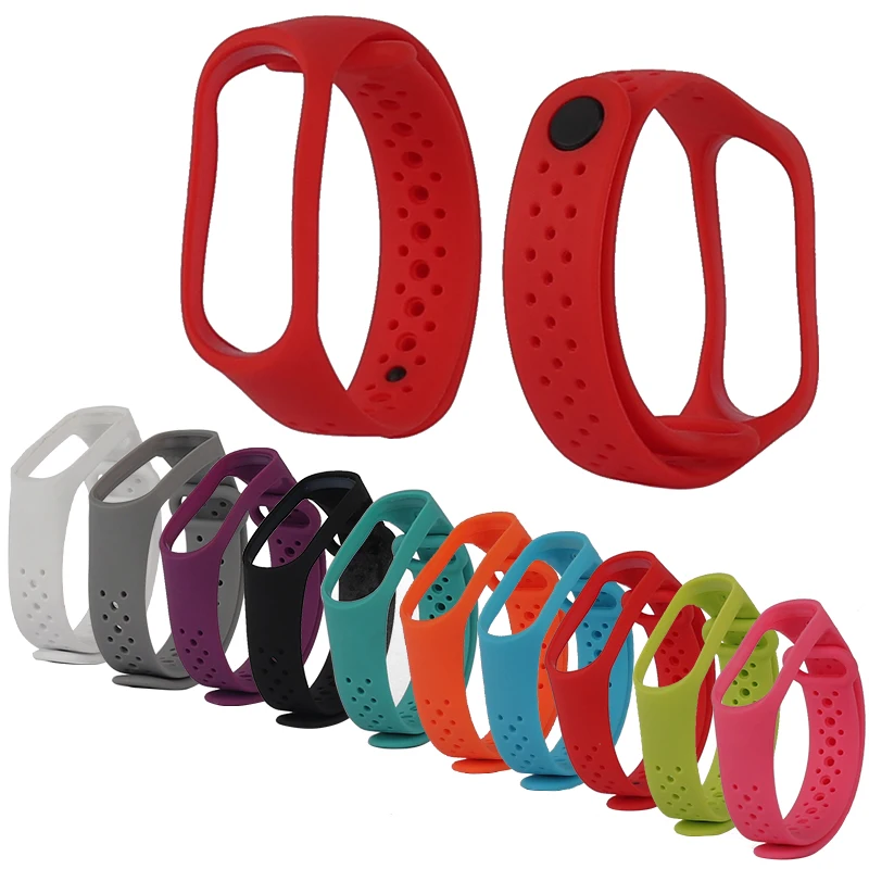 Силиконовый браслет Correa Mi Band 3 ремешок для Xiaomi Pulsera смарт спортивные часы Mi3 на