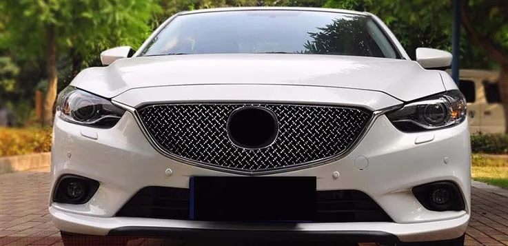 style B Сотовая Решетка переднего гриля для Mazda 6 Atenza 2013 1 шт - Цвет: style B