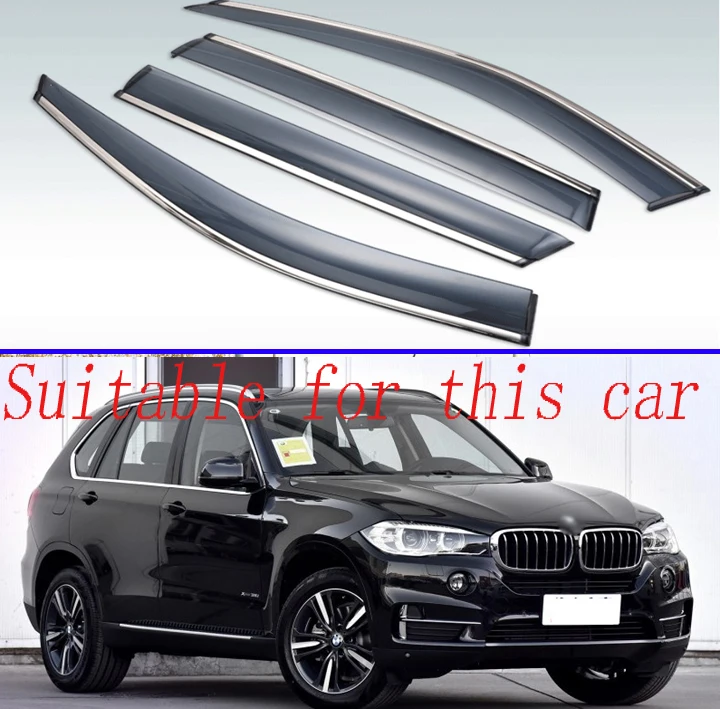 Для BMW X5 2008 2018 Пластик внешний козырек Vent Оттенки окна Защита от солнца Дождь