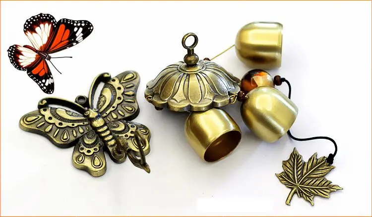 Бесплатная доставка (1 шт./компл.) ветряные колокольчики в китайском стиле бабочка