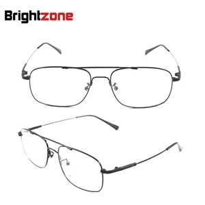 Брендовые очки Brightzone в форме пилота с полным ободком из титанового сплава, гибкие оптические очки Rx по рецепту очки очки