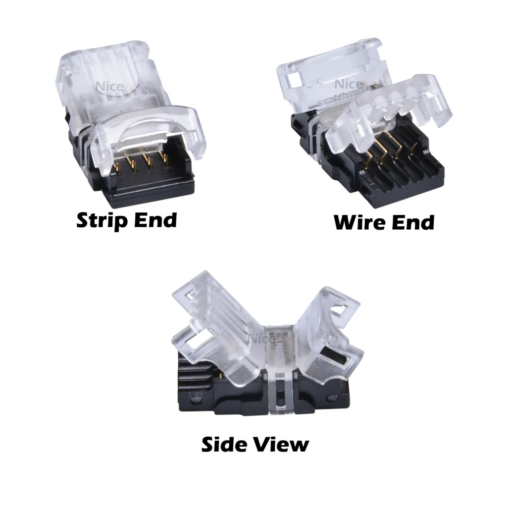 100 шт./лот 2pin 3pin 4pin 5pin Светодиодная лента коннектор для одной RGB RGBW цветной 3528 5050