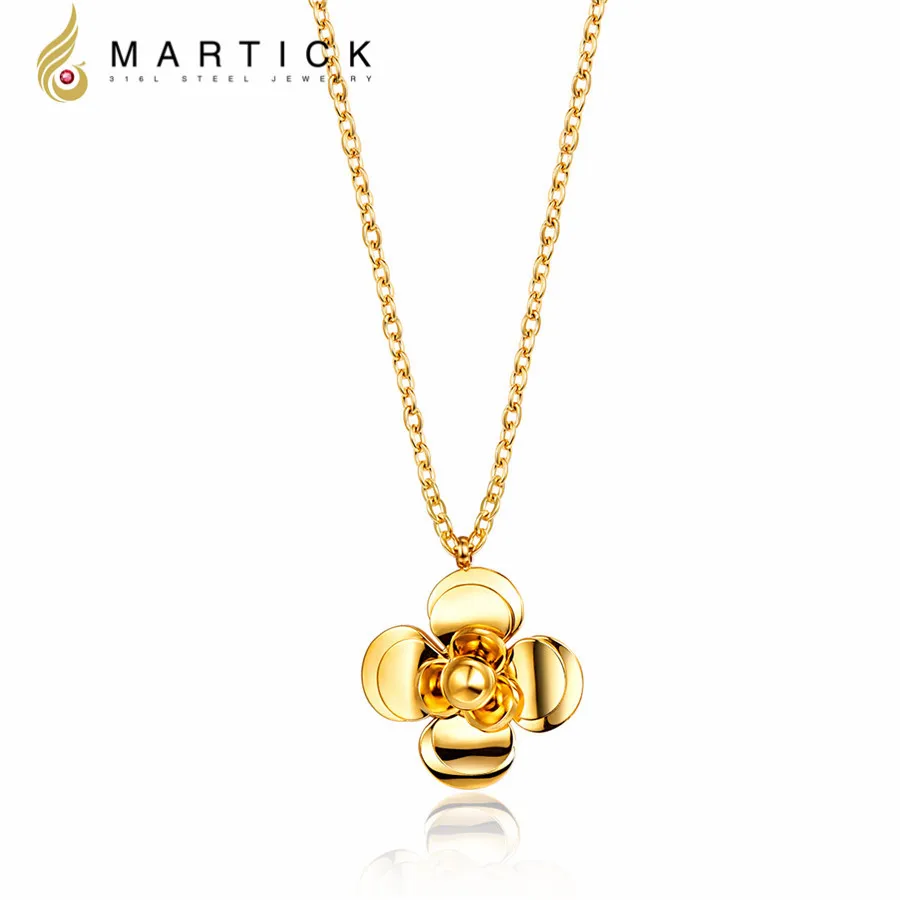 Женская подвеска Martick из нержавеющей стали золотого цвета P61|fashion jewelry|jewelry fashionjewelry