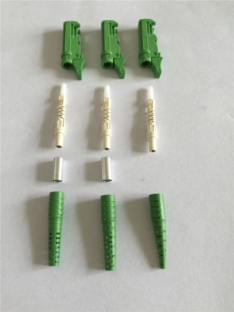 100pcs RM E2000 fiber connector KIT with Ferrule(0.5) Unassembled UPC APC optica(made in China) with metal shutter factory ELINK