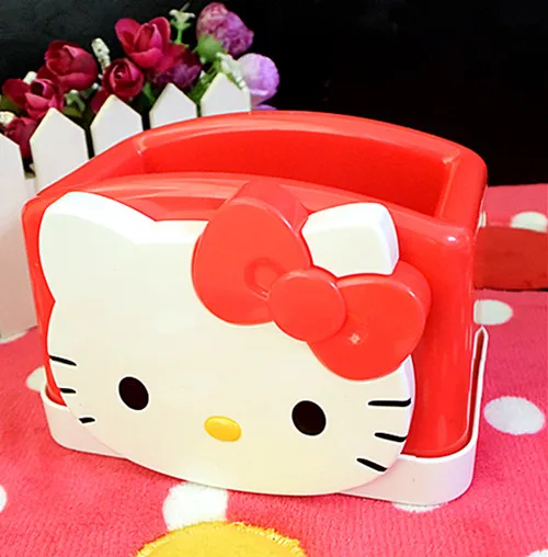 Hello kitty канцелярская настольная коробка подставка держатель Чехол ручка контейнер ремесло LKT9406