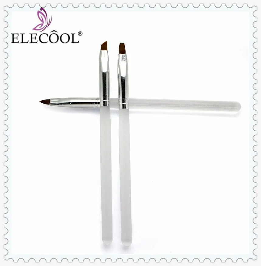 ELECOOL 7/5/3/1 шт. кисть для ногтей акриловый Фрезер для ногтей cо шлифовальными Penseel поли рисовать линии Ручка гель щетки для полировки комплект Нагель penselen инструмент