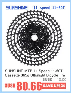 SUNSHINE 12 S 11-46T 12 Скоростей свободного хода горный велосипед BMX кассета маховик Аксессуары для велосипеда совместимы с XX1 X01 X1 GX