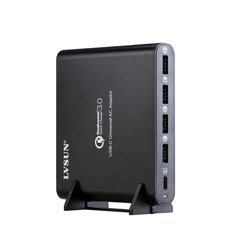 LVSUN QC 3,0 зарядное устройство для телефона, планшета, ноутбука, адаптер type-c USB-C USB C зарядное устройство для Macbook Spectre 13 Yoga 5 Dell Hp Xiao mi