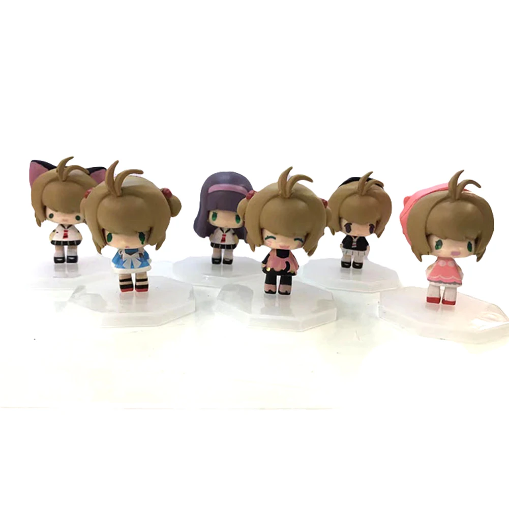 ELBCOS Card Captor Sakura Kinomoto Li Syaoran Daidouji Tomoyo 6 см/2 4 &quotQver Модель Фигурки игрушки|Игровые
