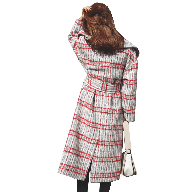 2017 Женское зимнее длинное повседневное пальто костюм воротник длинный рукав