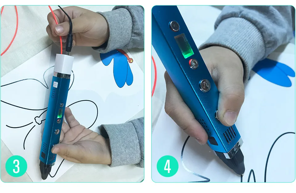 Myriwell 3d Ручка, 3d ручки, светодиодный дисплей, зарядка через usb, 3 d ручка smart3d ручка с принтом, подарок на день рождения, 3d-ручка с 3d принтом