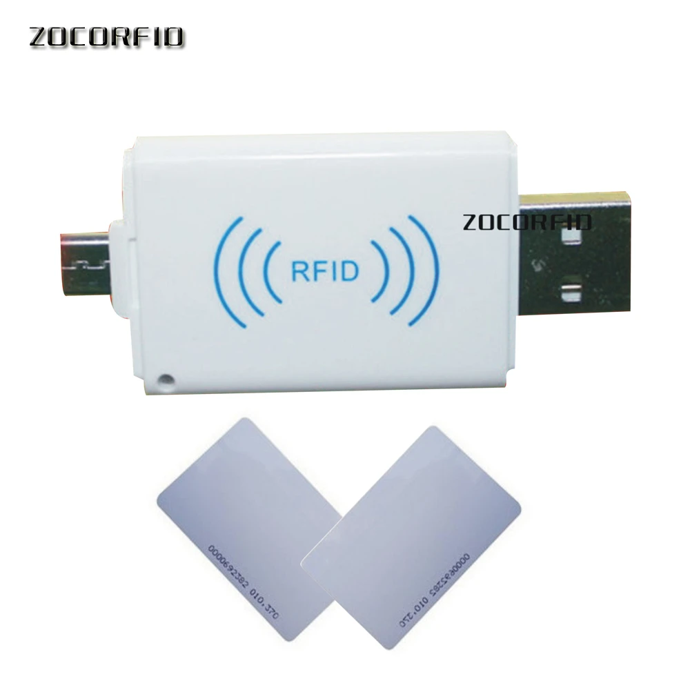 125 кГц EM4100 мини USB RFID считыватель для Android мобильный телефон OTG меньше и