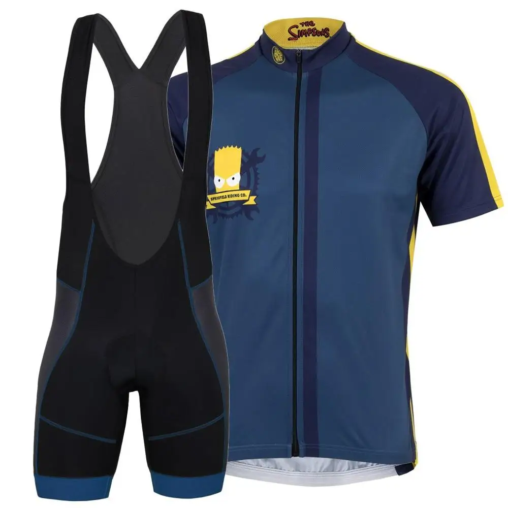 Xvertex Cycling jersey 2019 Team Simpson cycling clothing homer Ropa ciclismo New style short sleeve Jersey riding sports wear | Спорт и