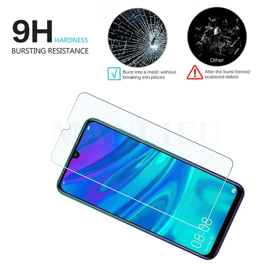 2 шт./лот 2.5D Закаленное стекло P Smart 2019 Защитная пленка для экрана Huawei Φ 6 21