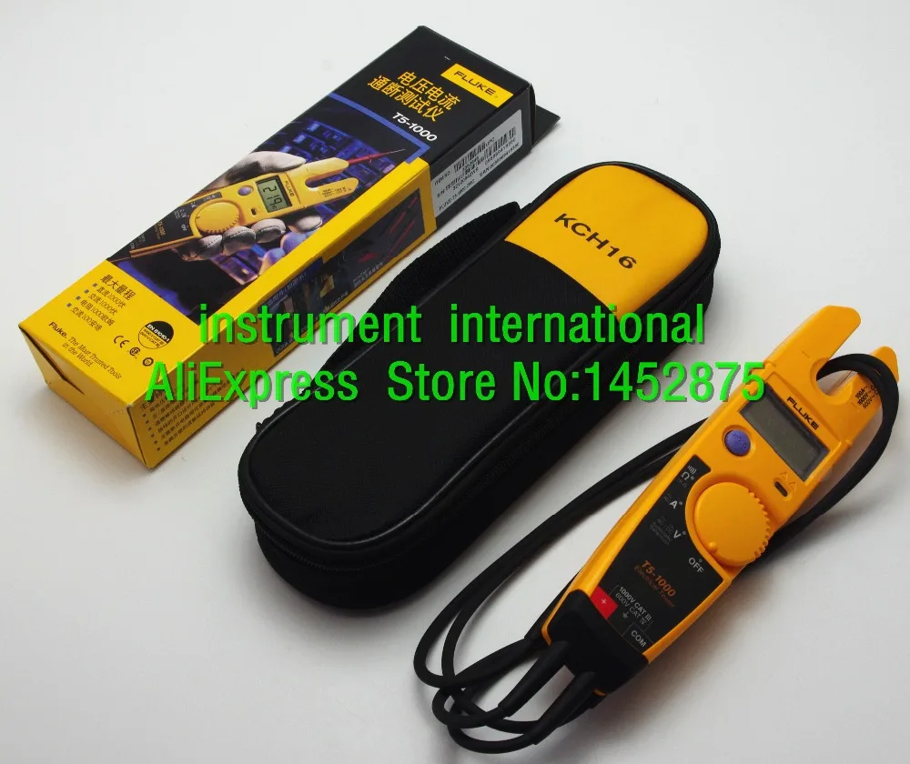FLUKE T5 1000 в зажим непрерывность тока Электрический тестер с мягким чехлом KCH16|case