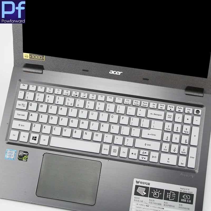 Силиконовый чехол для клавиатуры 15 6 ''Acer Aspire V15 VN7 592G/17 3&quot E 17 E5 773 774 (G)/Aspire V17