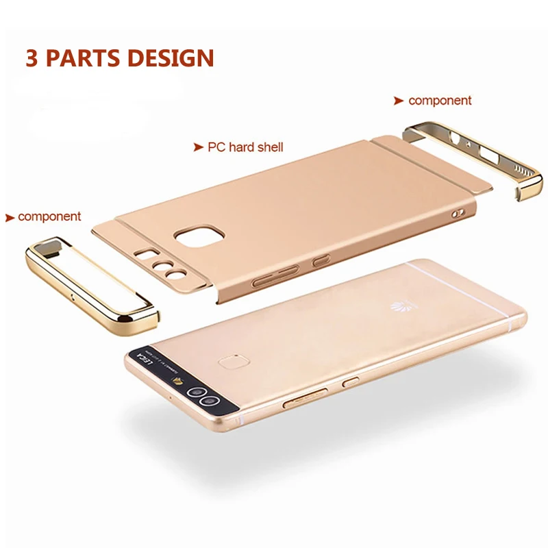 Чехол для Huawei P10 P9 P8 Lite роскошный Ультратонкий Жесткий чехол-накладка Mate 9 Матовые