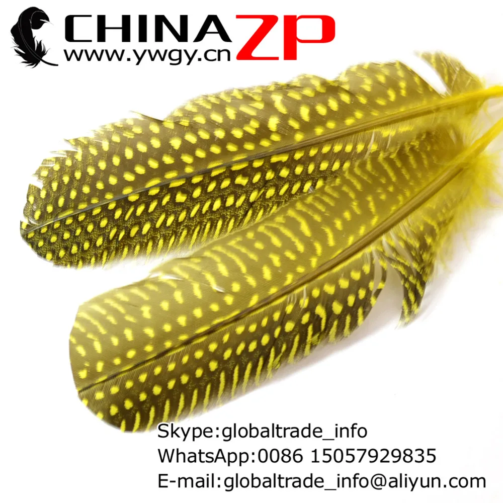 CHINAZP Factory www.ywgy.cn Длина 15-20 см 200 шт./лот горошек окрашенные ярко-желтые перья для