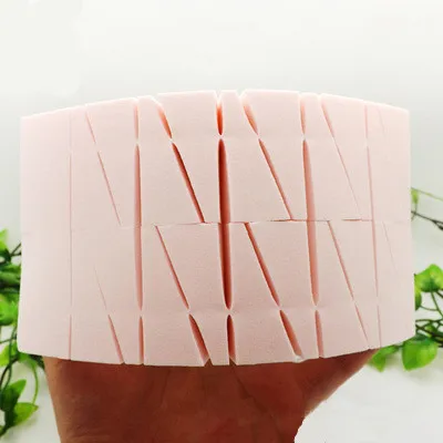 pink 24 шт., основа для макияжа, треугольная губка для макияжа лица, косметическая пудра, гладкая косметическая губка для макияжа, инструменты для красоты - Цвет: pink