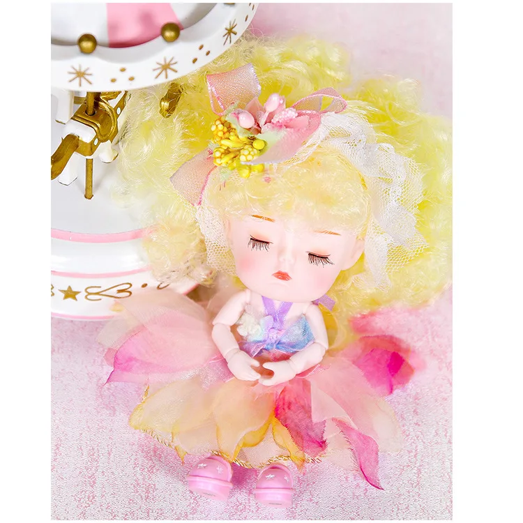 12 см миниатюрные Детские куклы BJD милые подвижные суставы 3D глаза кукла принцессы