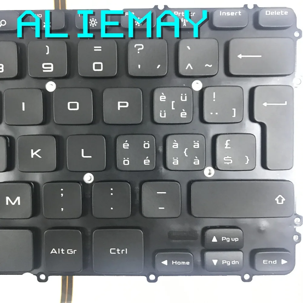 Совершенно новая Оригинальная SW Swiss клавиатура с подсветкой для DELL XPS15 9530 PRECISION M3800