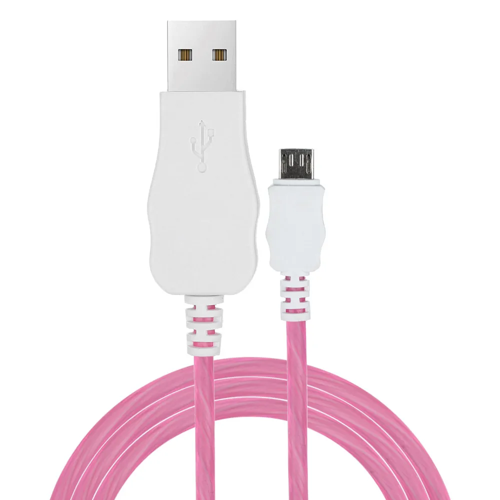 EPULA Универсальный 1 м кабель Micro USB Type c Видимый светодиодный светильник для