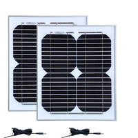 10w 12v solar panel 2pcs panneaux solaire 20w solar home system solar charger caravana camping car caravane